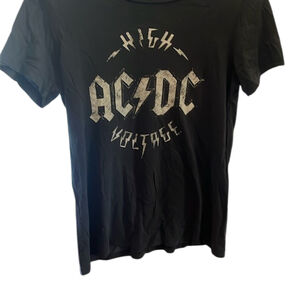 AC/DC High Voltage Rock Band Graphic Concert Shirt Size S